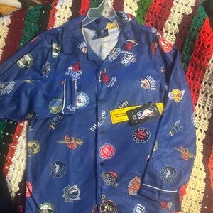 NBA Kids Pajamas - Blue with Team Logos